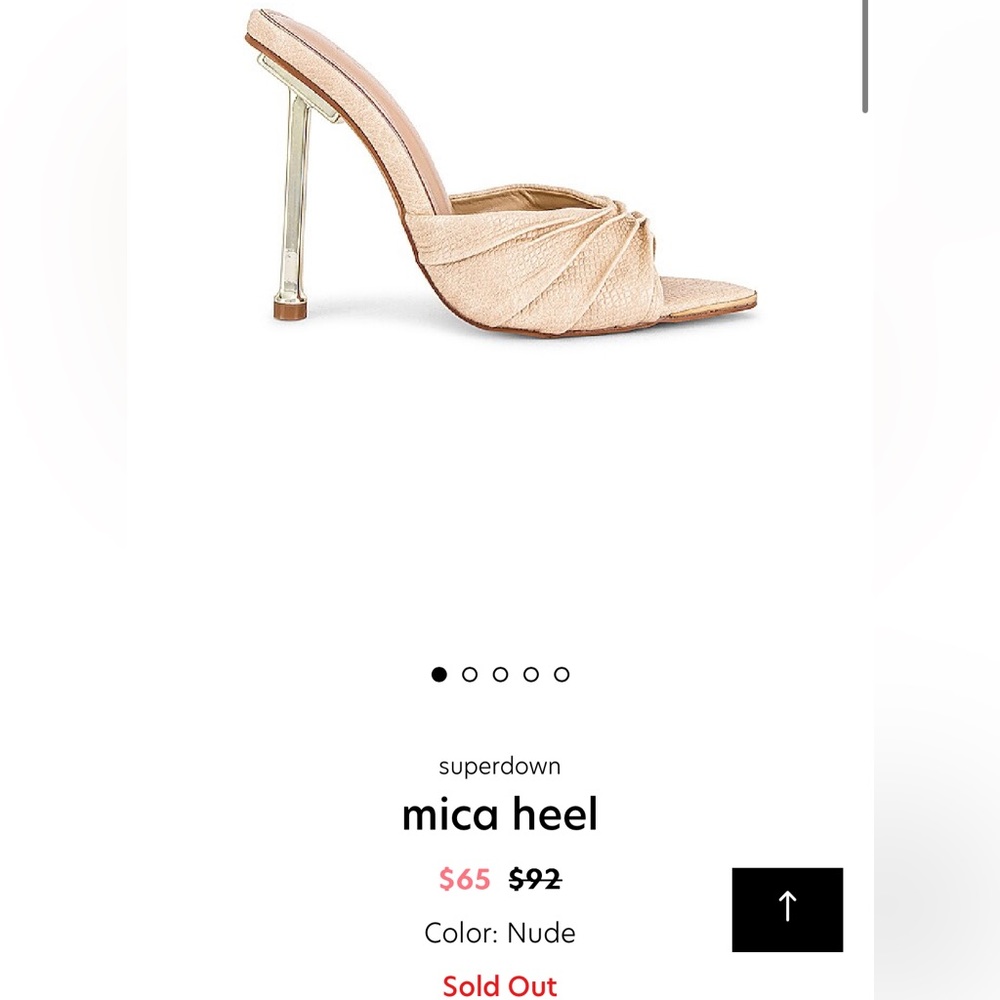 Superdown Mica Nude with Gold Heel